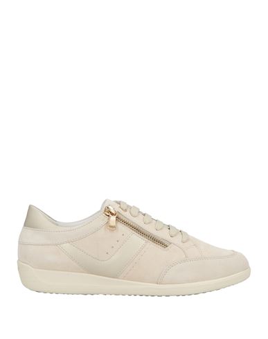 Geox Woman Sneakers Light Grey Size 8 Leather In Grey