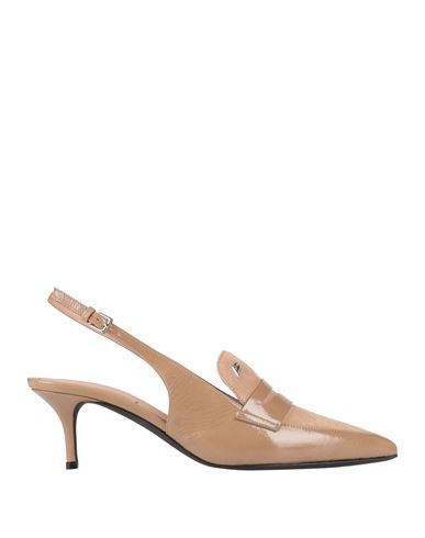 Alberta Ferretti Woman Loafers Camel Size 8 Leather