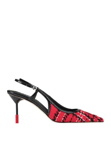 Shop Msgm Woman Pumps Red Size 6 Textile Fibers, Leather