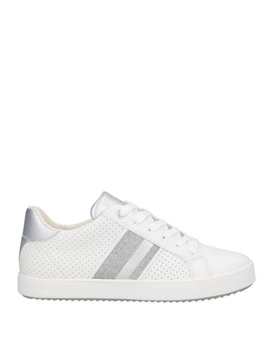 Geox Woman Sneakers White Size 8 Leather In White