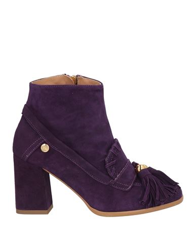 Love Moschino Woman Ankle Boots Purple Size 7 Leather
