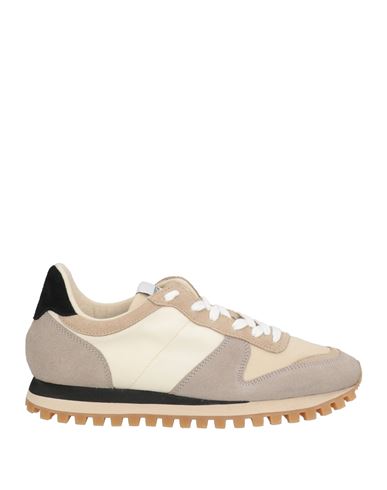 Novesta Man Sneakers Beige Size 7 Leather, Textile Fibers