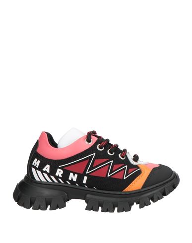 Marni Toddler Sneakers Black Size 9.5c Leather, Textile Fibers In Black