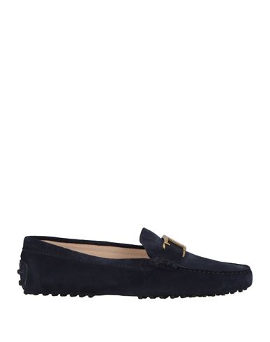 Tod's Woman Loafers Navy Size 4.5 Leather