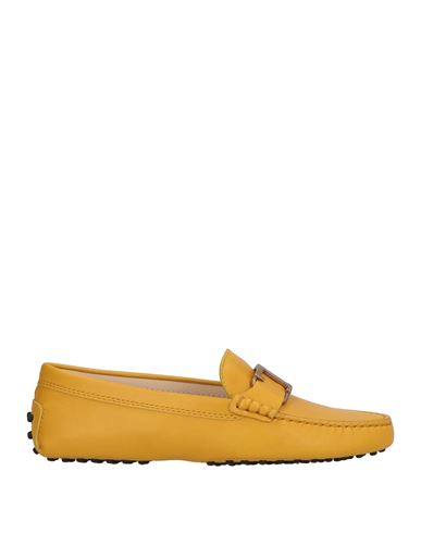 Tod's Woman Loafers Marigold Size 7.5 Leather