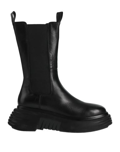 Elena Iachi Woman Ankle Boots Black Size 11 Leather In Black
