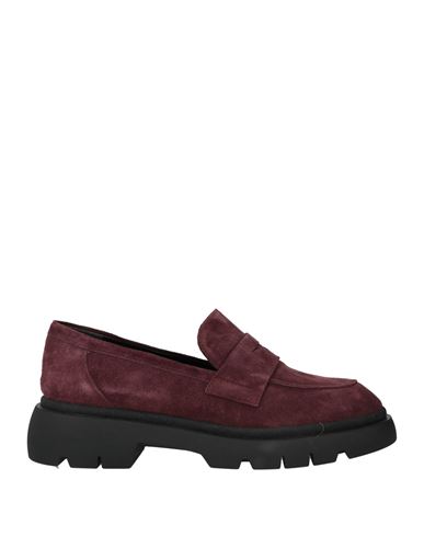 Melluso Woman Loafers Plum Size 11 Leather