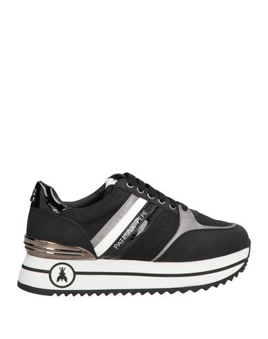 Shop Patrizia Pepe Woman Sneakers Black Size 7 Textile Fibers