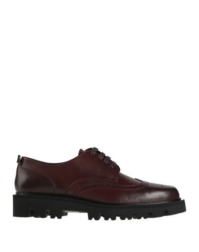 Sergio Rossi Man Lace-up Shoes Chocolate Brown Size 9 Leather