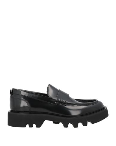 Sergio Rossi Man Loafers Black Size 9 Calfskin