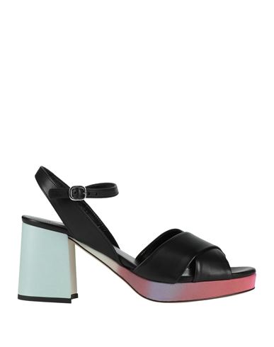 Paul Smith Woman Sandals Black Size 8 Leather