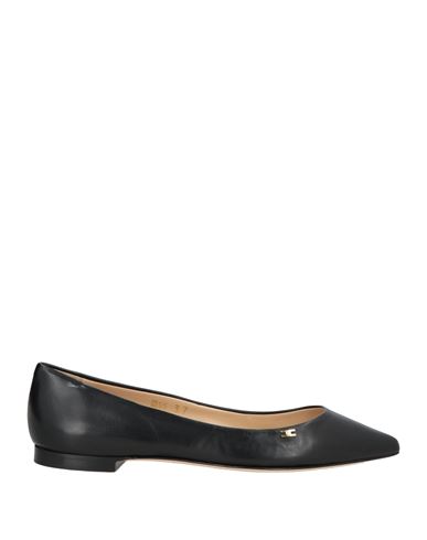 Elisabetta Franchi Woman Ballet Flats Black Size 7.5 Leather