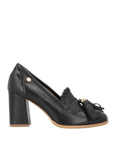Love Moschino Woman Loafers Black Size 7 Leather