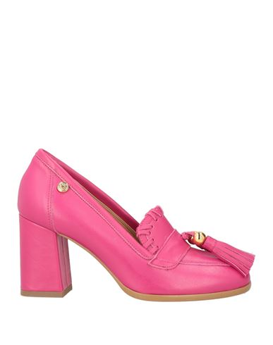Love Moschino Woman Loafers Magenta Size 7 Leather