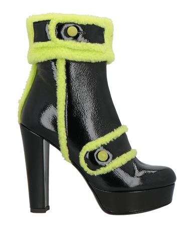 Moschino Woman Ankle Boots Black Size 7 Leather