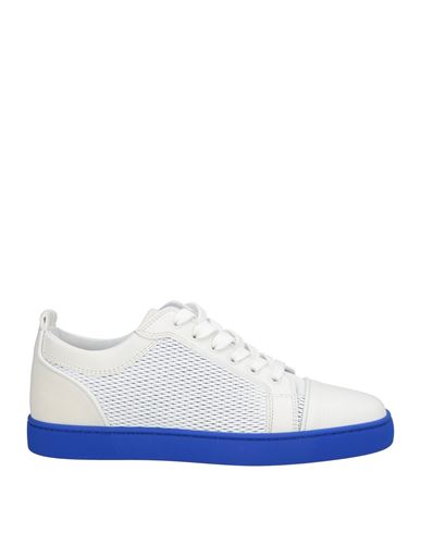 Christian Louboutin Man Sneakers White Size 9 Leather, Textile Fibers