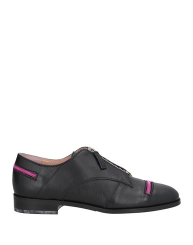 Moschino Woman Loafers Black Size 7 Leather