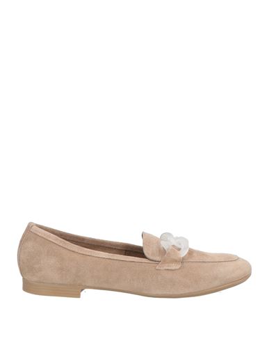 Cafènoir Woman Loafers Taupe Size 10 Leather