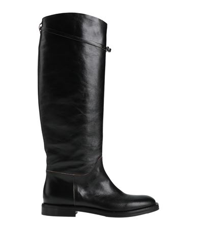 Del Carlo Woman Boot Black Size 8 Leather