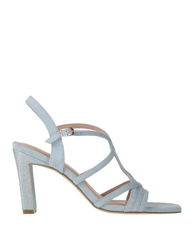 Menbur Woman Sandals Sky Blue Size 9 Textile Fibers