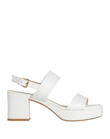 Roberto Festa Woman Sandals White Size 7 Leather