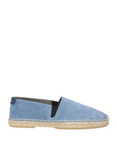 Sergio Rossi Man Espadrilles Light Blue Size 9 Leather