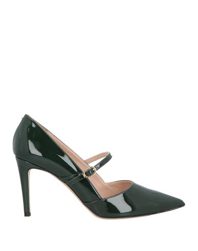Bruno Magli Woman Pumps Dark Green Size 8 Leather