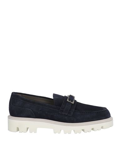 Sergio Rossi Man Loafers Navy Size 9 Leather
