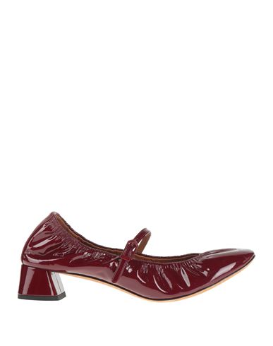 Lanvin Woman Pumps Burgundy Size 8 Calfskin