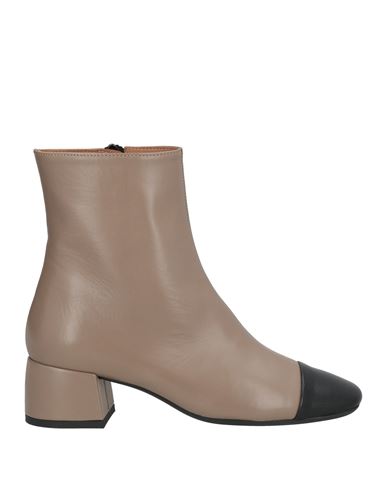 Roberto Festa Woman Ankle Boots Taupe Size 6 Leather