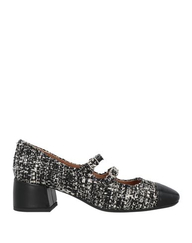 Roberto Festa Woman Pumps Black Size 7 Textile Fibers, Leather