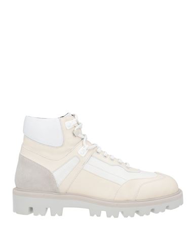 Sergio Rossi Man Ankle Boots Cream Size 9 Calfskin