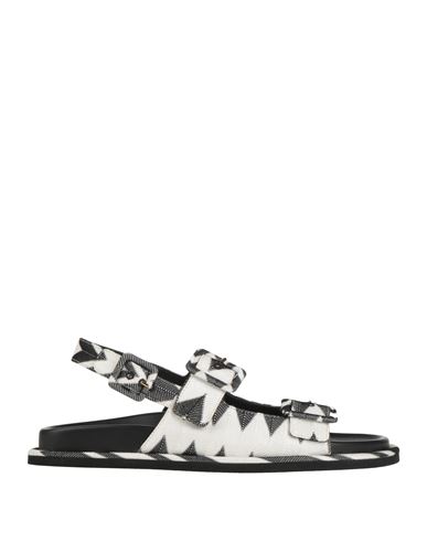 Missoni Woman Sandals White Size 8 Textile Fibers In White