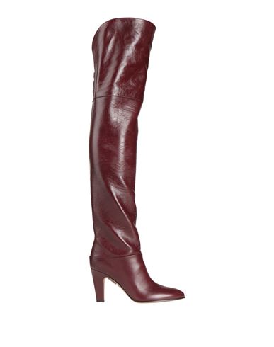 Chloé Woman Boot Burgundy Size 6 Leather