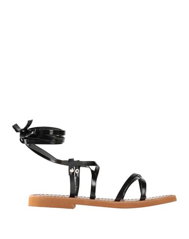 Ovyè Ovyé Woman Sandals Black Size 8 Textile Fibers