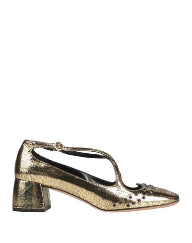 A.bocca A. Bocca Woman Pumps Gold Size 8 Leather