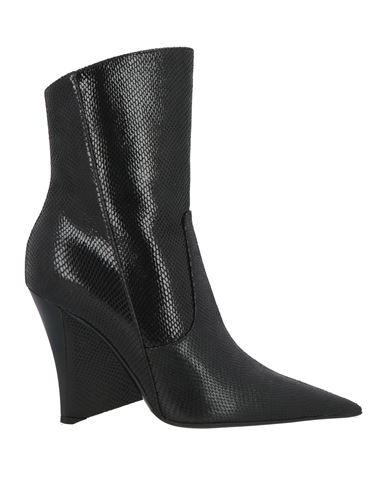 Lella Baldi Woman Ankle Boots Black Size 8 Leather
