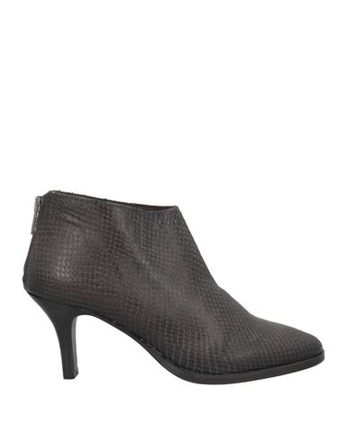 Pantanetti Woman Ankle Boots Charcoal Size 6 Leather