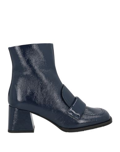 Bervicato Woman Ankle Boots Navy Size 11 Leather