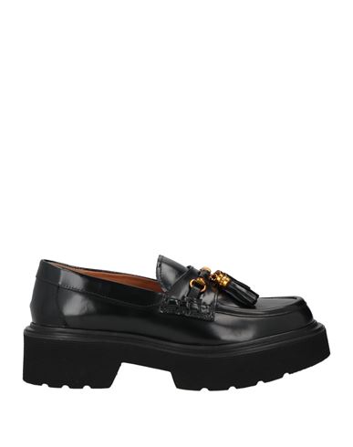 Bervicato Woman Loafers Black Size 7 Leather