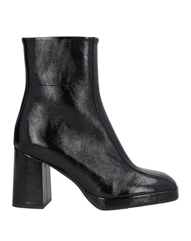 Bervicato Woman Ankle Boots Black Size 8 Leather
