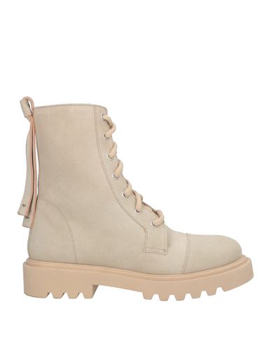 Marina Rinaldi Woman Ankle Boots Beige Size 8 Leather
