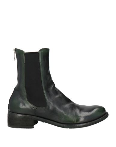 Officine Creative Italia Woman Ankle Boots Dark Green Size 7.5 Leather