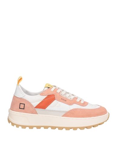 Date D. A.t. E. Woman Sneakers Salmon Pink Size 6.5 Leather, Textile Fibers