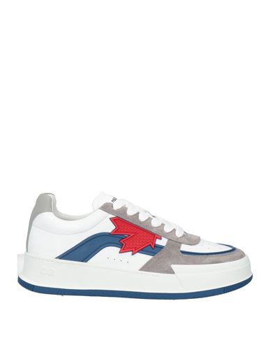 Dsquared2 Man Sneakers White Size 9 Calfskin