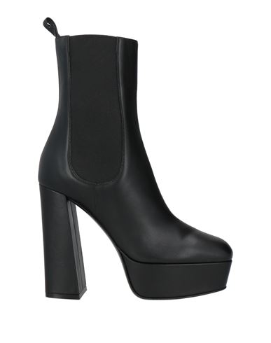 Sergio Rossi Woman Ankle Boots Black Size 8 Leather