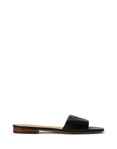 Ralph Lauren Everley Calfskin Slide Sandal