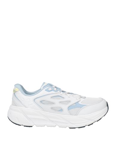 Hoka Man Sneakers White Size 9 Leather, Textile Fibers