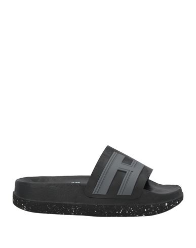 Hogan 3r Woman Sandals Black Size 8 Rubber