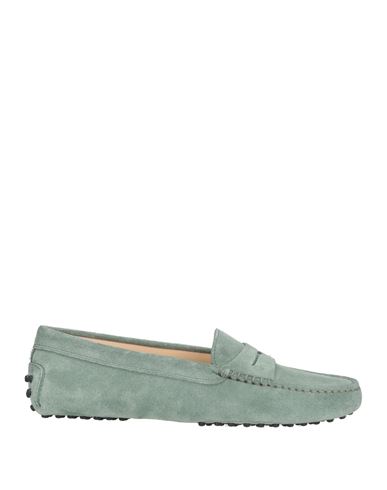 Tod's Woman Loafers Sage Green Size 8 Leather
